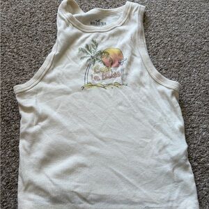 Hollister Kids Graphic Cream Tank Top